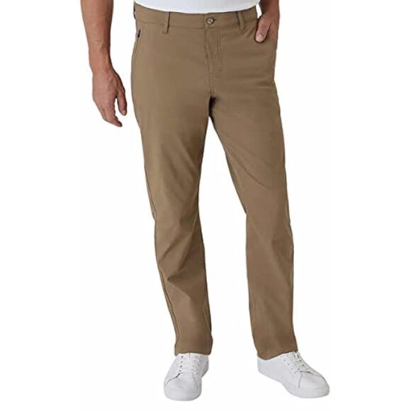 Men's Weatherproof Vintage Performance Weather-Flex Tech Pants - Khaki - 38 x 30 - Picture 1 of 7